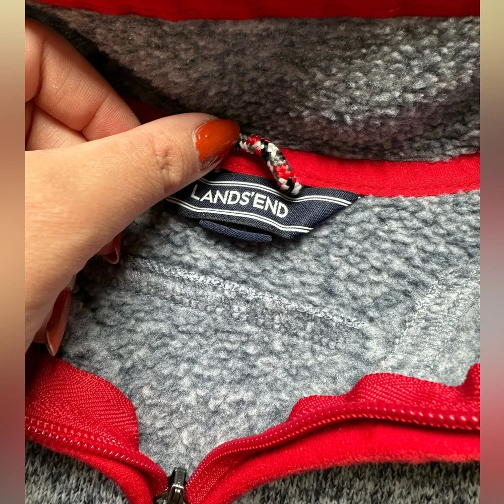 Lands’ End quarter zip fleece